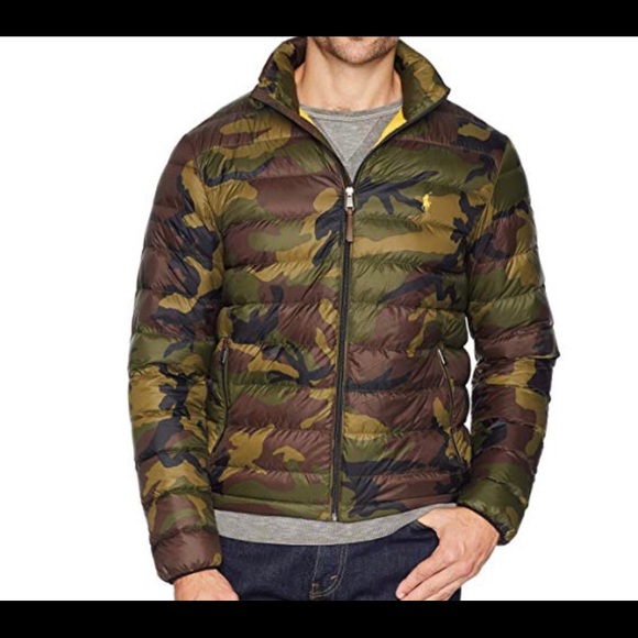 polo camo puffer jacket